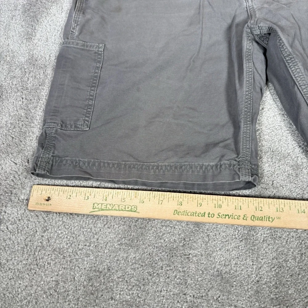 Carhartt Shorts Mens 38 Gray Canvas Original Fit Carpenter Workwear B147